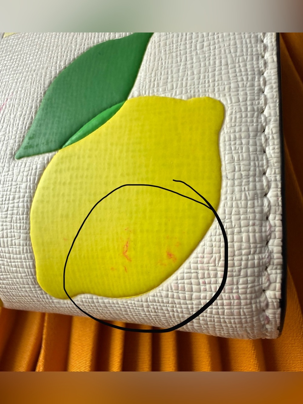 Kate Spade Morgan Lemon Toss Embossed Compact Wallet - Picture 8 of 16